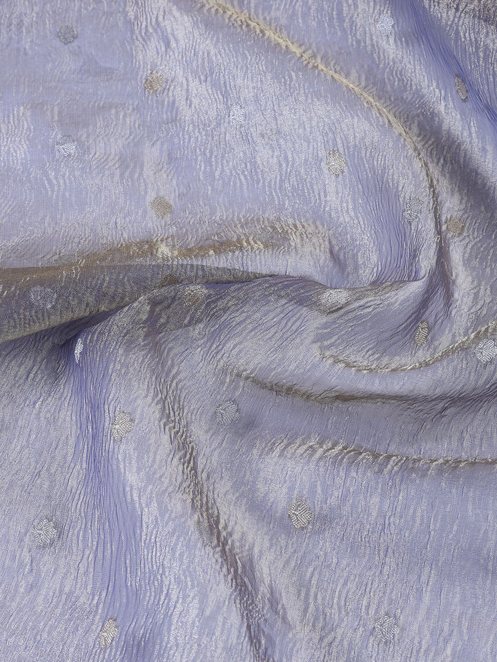 Neck Embroidered Tissue Unstitched Suit With Dupatta