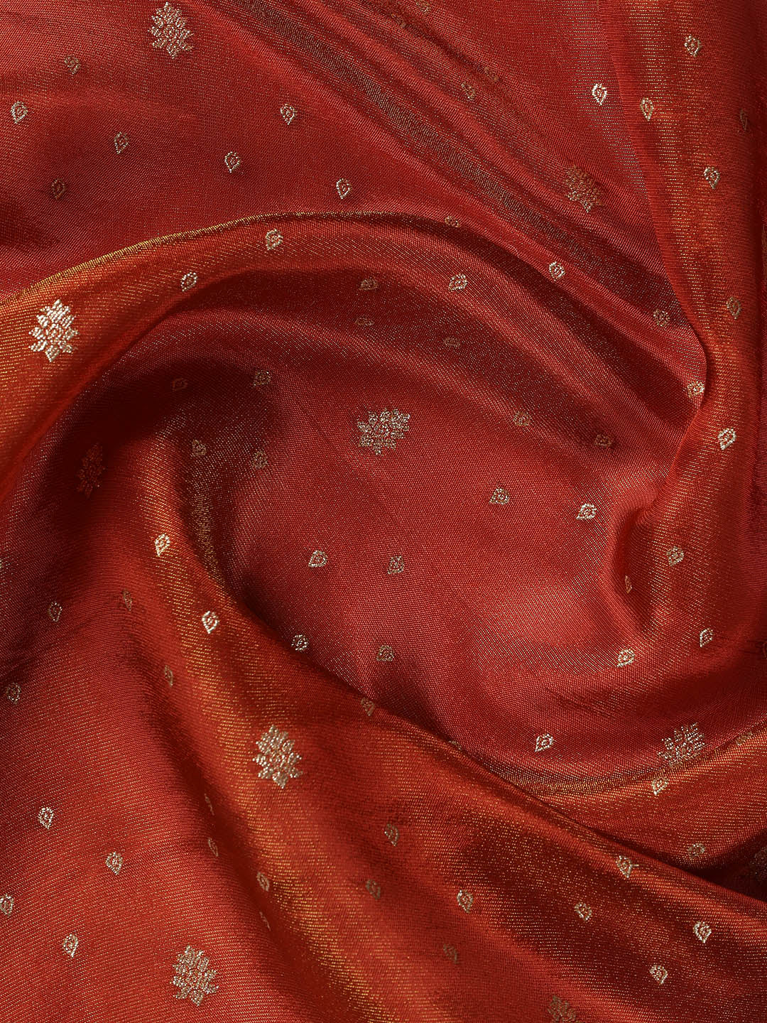 Embroidered Art Silk Unstitched Suit Piece With Dupatta