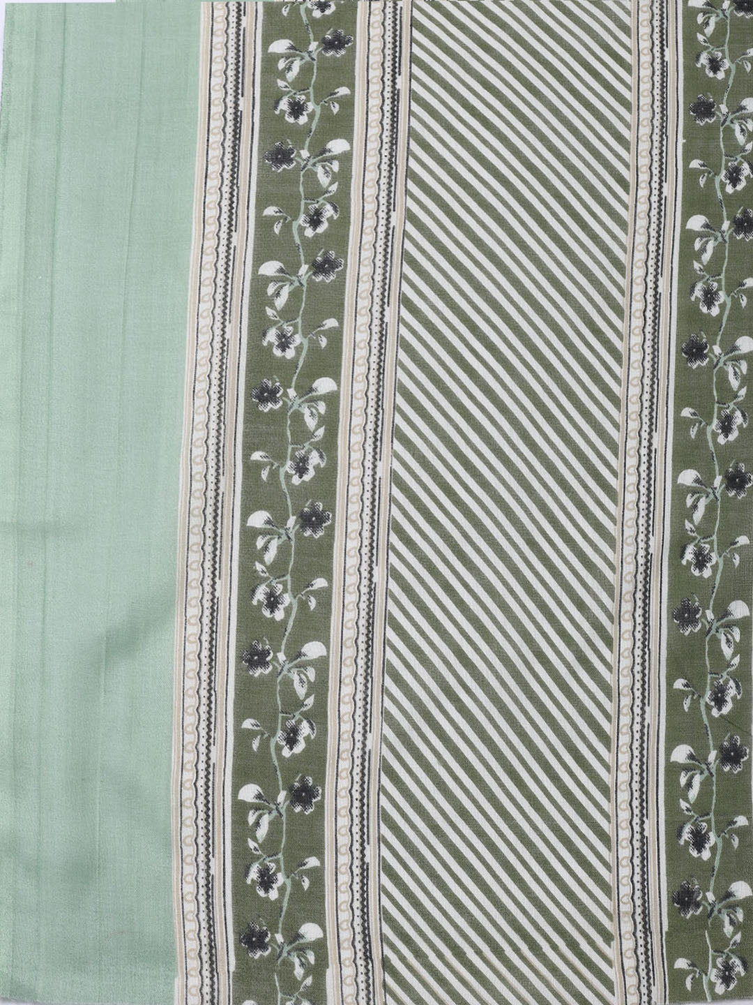 Neck Patti Cotton Blend Unstitched Suit With Dupatta
