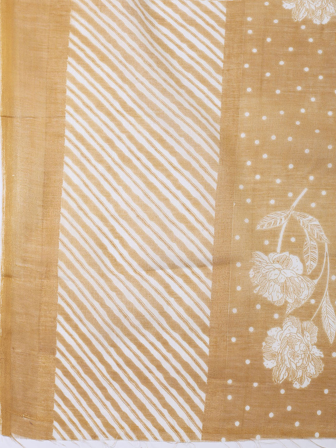 Neck Patti Cotton Blend Unstitched Suit With Dupatta