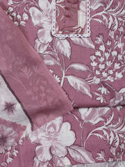 Neck Patti Cotton Blend Unstitched Suit With Dupatta