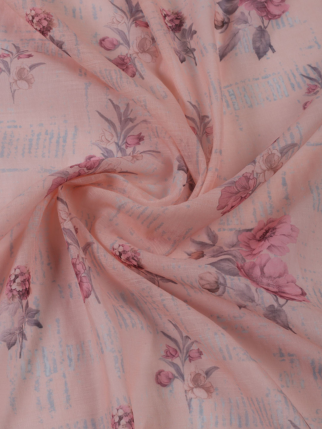 Neck Embroidered Tissue Unstitched Suit With Dupatta