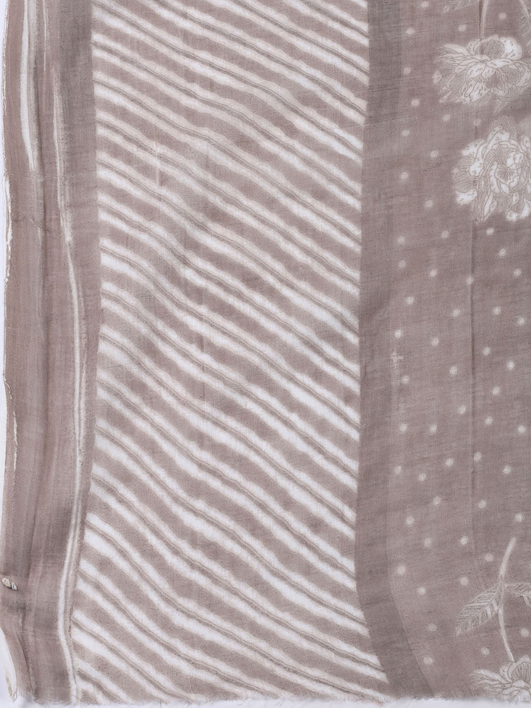 Neck Patti Cotton Blend Unstitched Suit With Dupatta