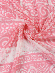 Printed Cotton Blend Unstitched Suit With Dupatta