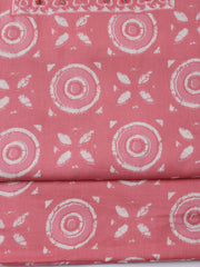 Printed Cotton Blend Unstitched Suit With Dupatta