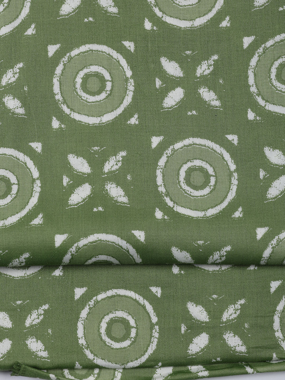 Printed Cotton Blend Unstitched Suit With Dupatta