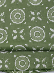 Printed Cotton Blend Unstitched Suit With Dupatta