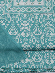 Printed Cotton Blend Unstitched Suit With Dupatta