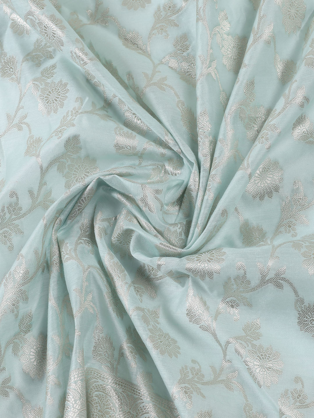 Woven Chanderi Unstitched Suit With Dupatta