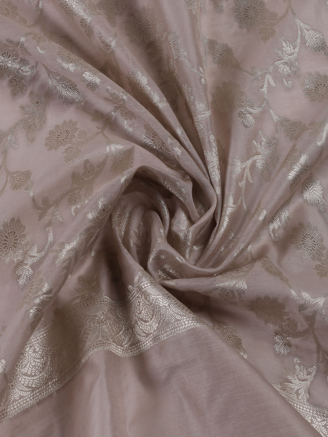 Woven Chanderi Unstitched Suit With Dupatta