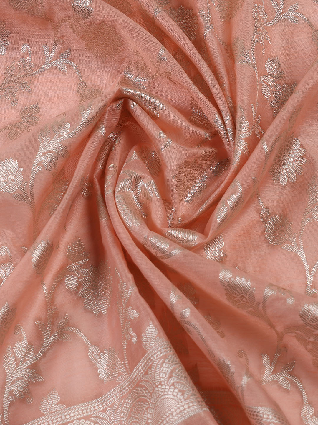Woven Chanderi Unstitched Suit With Dupatta