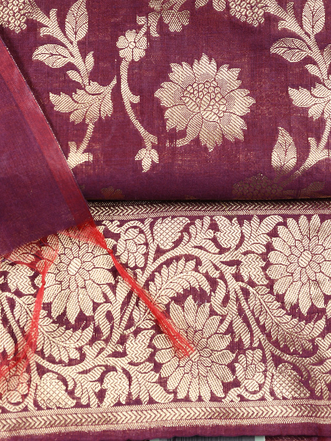Woven Chanderi Unstitched Suit With Dupatta