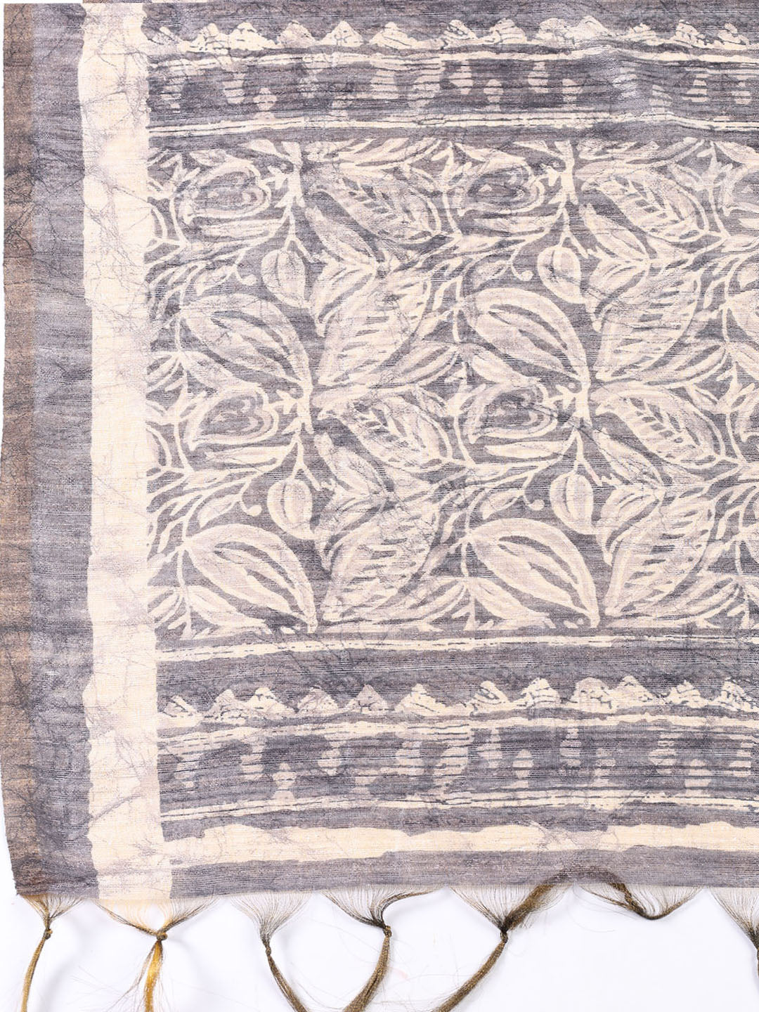 Printed Chanderi Unstitched Suit Piece With Dupatta