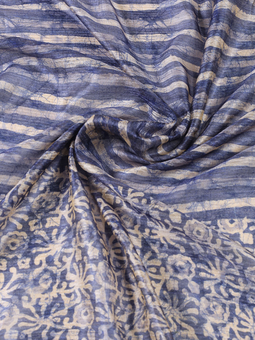 Printed Chanderi Unstitched Suit Piece With Dupatta