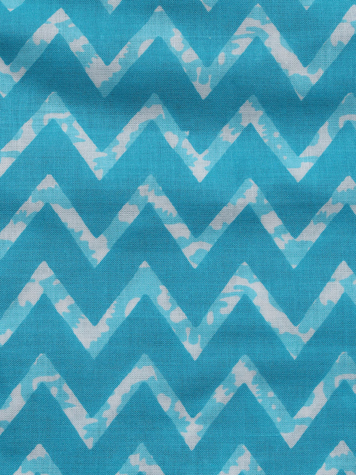 Neck Patti Cotton Blend Unstitched Suit With Dupatta