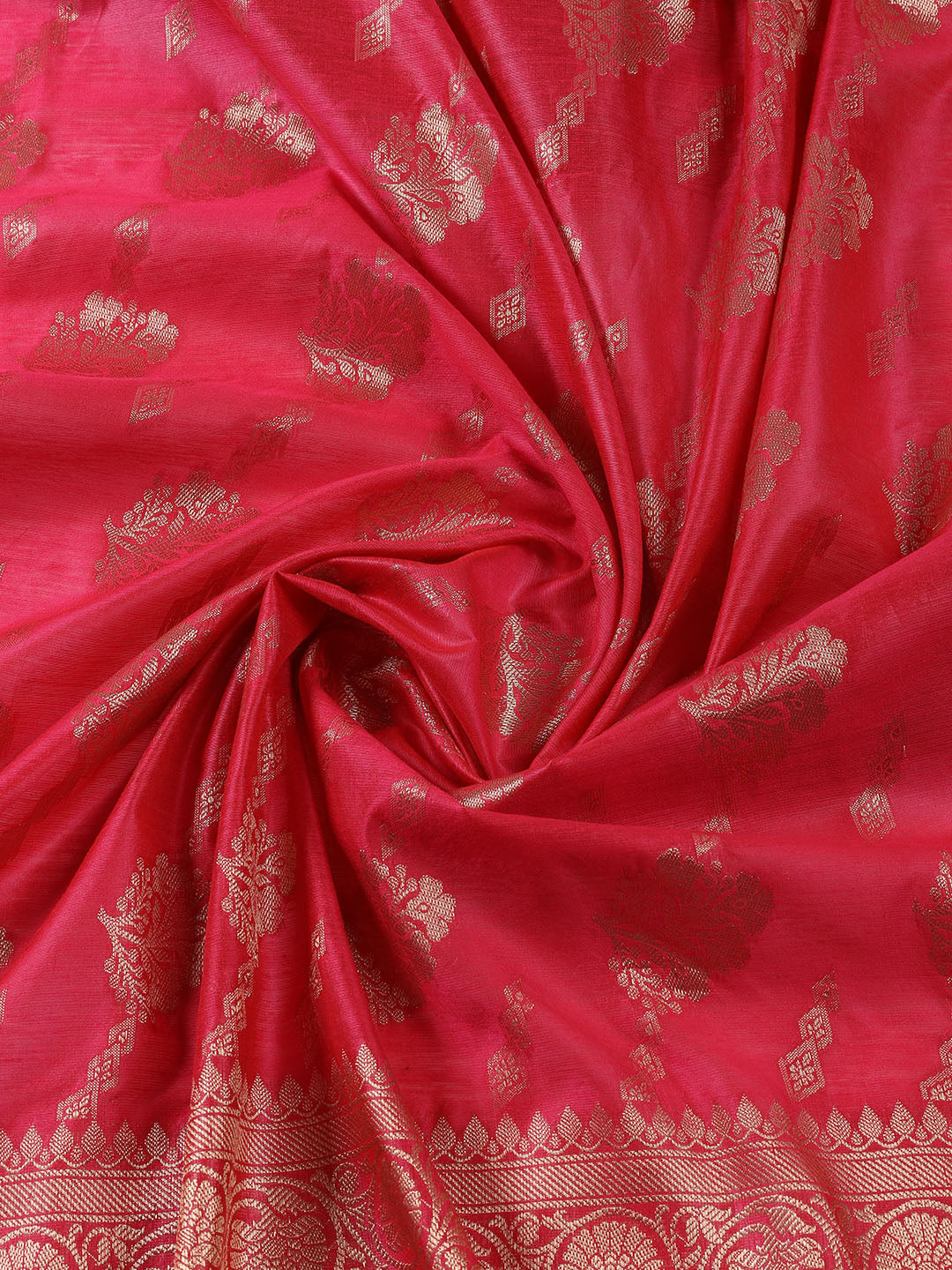 Woven Chanderi Unstitched Suit With Dupatta
