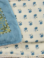 Printed Cotton Blend Unstitched Suit With Dupatta