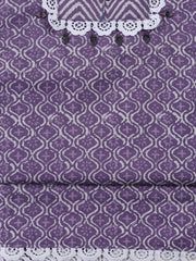 Printed Cotton Blend Unstitched Suit With Dupatta