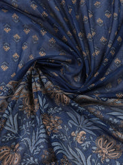 Printed Cotton Blend Unstitched Suit With Dupatta