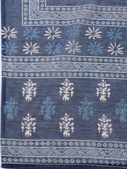 Printed Chanderi  Unstitched Suit With Dupatta