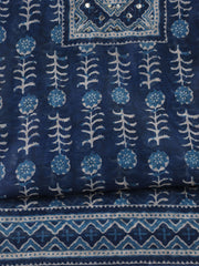 Printed Chanderi Unstitched Suit With Dupatta