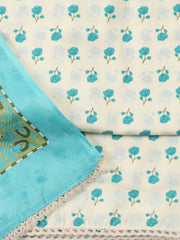 Printed Cotton Blend Unstitched Suit With Dupatta