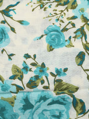 Printed Cotton Blend Unstitched Suit With Dupatta