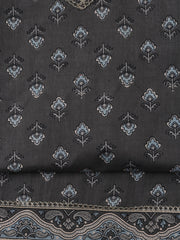 Printed Cotton Blend Unstitched Suit With Dupatta