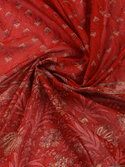Printed Cotton Blend Unstitched Suit With Dupatta