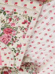 Printed Cotton Blend Unstitched Suit With Dupatta