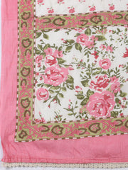 Printed Cotton Blend Unstitched Suit With Dupatta