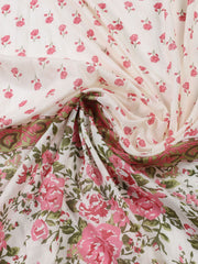 Printed Cotton Blend Unstitched Suit With Dupatta
