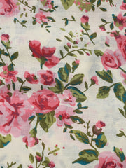 Printed Cotton Blend Unstitched Suit With Dupatta