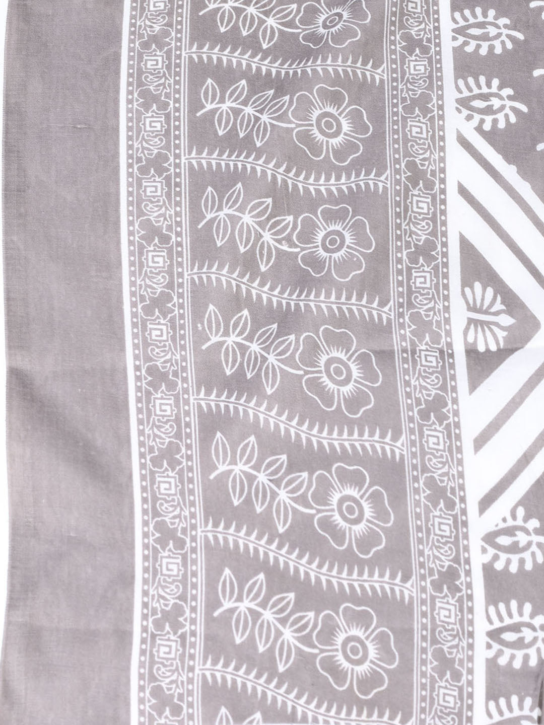 Neck Patti Cotton Blend Unstitched Suit With Dupatta