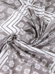 Neck Patti Cotton Blend Unstitched Suit With Dupatta