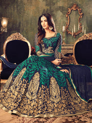 Embroidered Chiffon Semi Stitched Suit