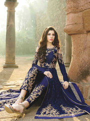 Sequins Embroidery Georgette Semi Stitched Suit