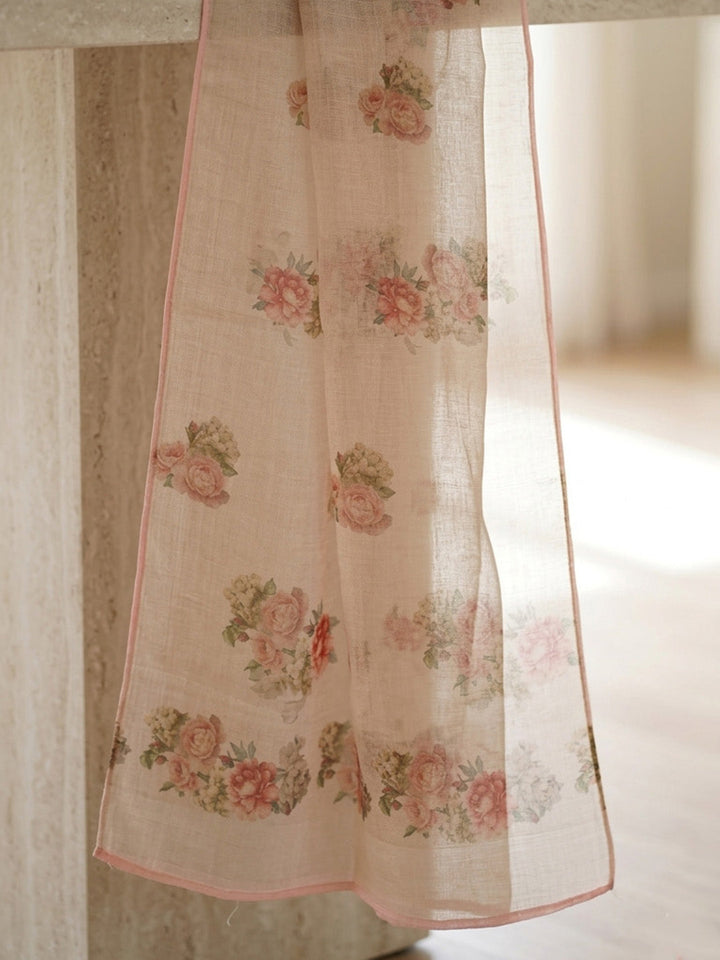 Embroidered Tissue Unstitched Suit With Pant &amp; Dupatta