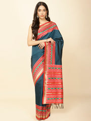 Zari Border Patola Woven Handloom Saree