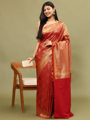 Zari Jaal Woven Handloom Saree