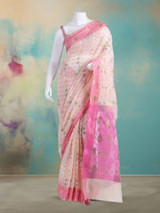 Resham Woven Design Cotton Saree