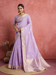 Woven Design Linen Blend Saree