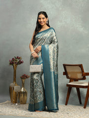 Digital Printed Art Silk Saree