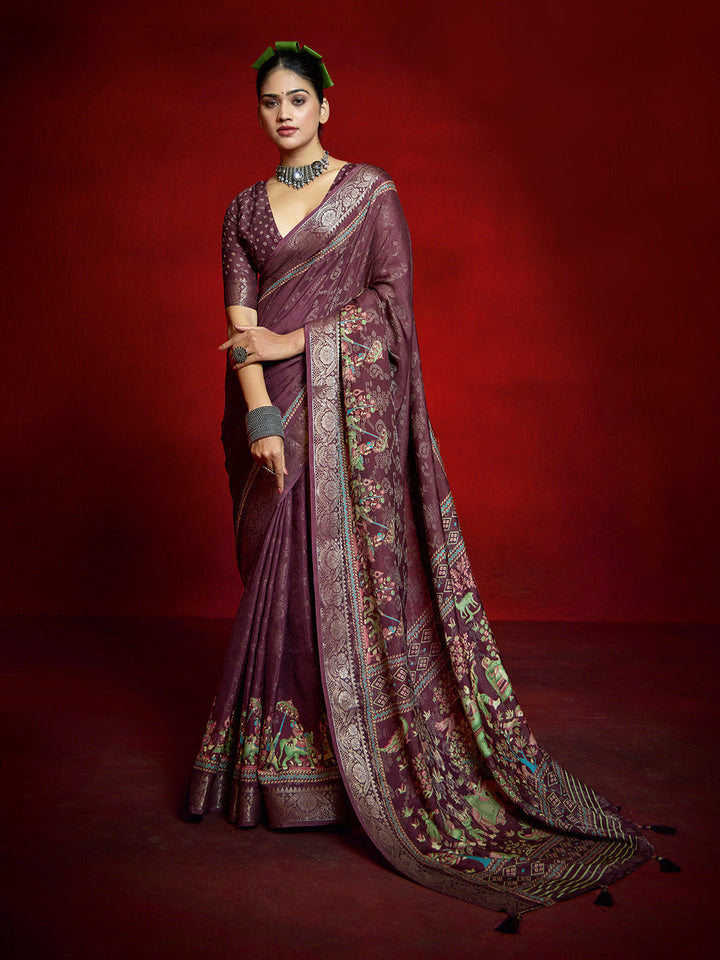 Printed Art Silk Saree