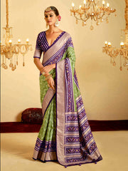 Patola Printed Art Silk Woven Saree