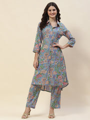 Printed Cotton Kurta Set