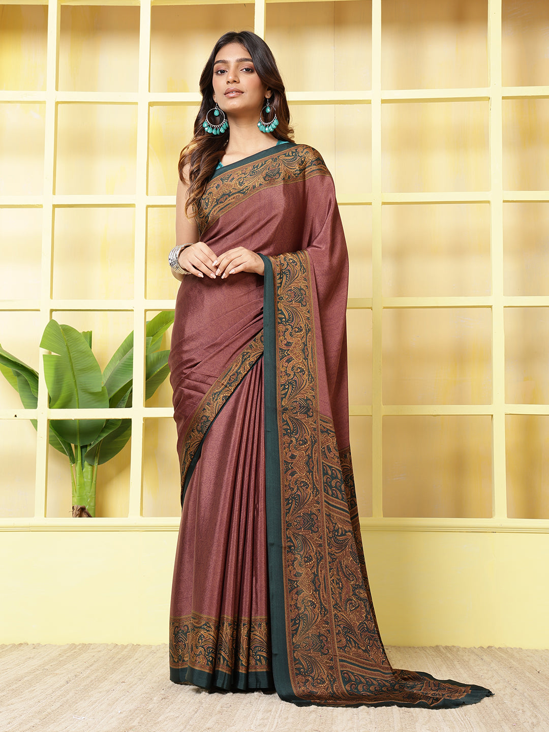 Digital Printed Crepe Saree