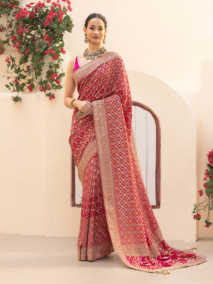 Embroidered Georgette Saree