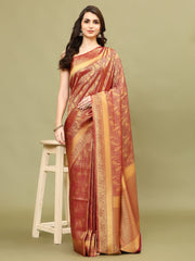 Zari Jaal Woven Handloom Saree