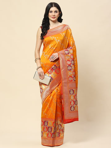 Zari Jaal Woven Art Silk Banarsi Saree